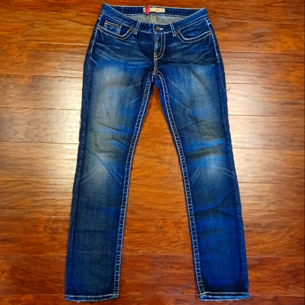 BKE Women's Skinny Jeans - Dark Blue